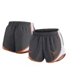 Nike Women's Charcoal Texas Longhorns Spring Break Tempo Performance Shorts In Charcoal,white