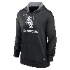 Nike Women's Chicago White Sox Authentic Collection  Therma Mlb Pullover Hoodie In Black