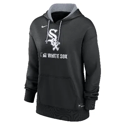 Nike Women's Chicago White Sox Authentic Collection  Therma Mlb Pullover Hoodie In Black