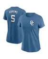 Nike Women's Cj Abrams Blue Washington Nationals 2025 City Connect Fuse Name Number 2.0 T-shirt