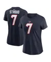 Nike Women's C.j. Stroud Navy Houston Texans Player Name Number T-shirt In Navy