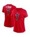 Nike Women's C.j. Stroud Red Houston Texans Player Name Number T-shirt In Red