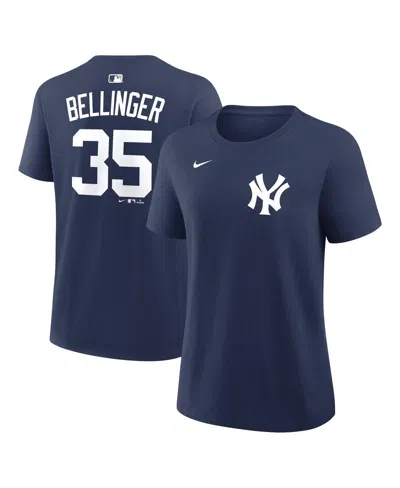 Nike Women's Cody Bellinger Navy New York Yankees Name And Number T-shirt In Blue