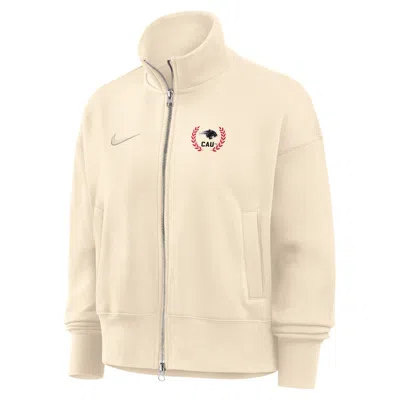 Nike Women's College (clark Atlanta University)  Women's Phoenix Fleece Track Jacket In Brown