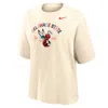 Nike Women's College (delaware State) Boxy Cotton T-shirt In Brown