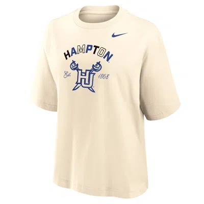 Nike Women's College (hampton University) Boxy Cotton T-shirt In Multi