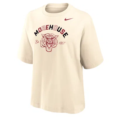 Nike Women's College (morehouse College) Boxy Cotton T-shirt In Neutral