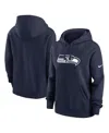 Nike Seattle Seahawks Sideline  Women's Dri-fit Nfl Pullover Hoodie In College Navy