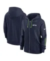 Nike Women's College Navy Seattle Seahawks Phoenix Hoodie Full-zip Sweatshirt In College Navy