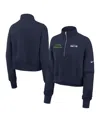 Nike College Navy Seattle Seahawks Primetime Phoenix Half-zip Sweatshirt In Blue