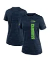 Nike Women's College Navy Seattle Seahawks Velocity Performance T-shirt In College Navy