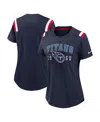 Nike Women's College Navy Tennessee Titans Historic Slub Fashion T-shirt