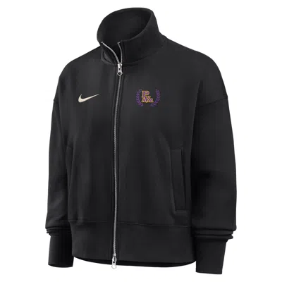 Nike Women's College (prairie View A&m University)  Women's Phoenix Fleece Track Jacket In Black