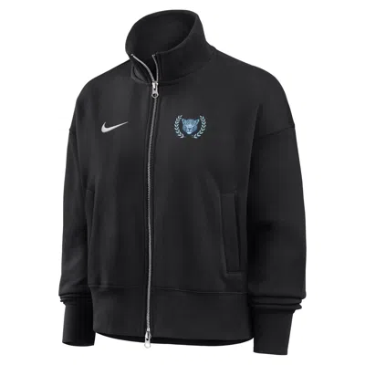 Nike Women's College (spelman College)  Women's Phoenix Fleece Track Jacket In Black