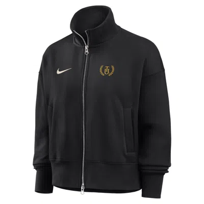 Nike Women's College (tuskegee University)  Women's Phoenix Fleece Track Jacket In Black