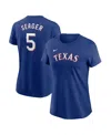Nike Women's Corey Seager Royal Texas Rangers Fuse Name Number T-shirt In Royal