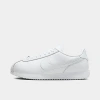 Nike Women's Cortez 23 Premium Leather Casual Shoes In White/white