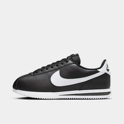 Nike Women's Cortez Casual Shoes In Black/white