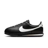Nike Women's Cortez Leather Shoes In Black