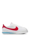 Nike Classic Cortez "white/varsity Red" Leather Sneakers In White/varsity Red