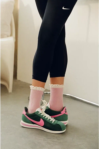 Nike Women's Cortez Sneaker In Fir/pinksicle/sail, Women's At Urban Outfitters
