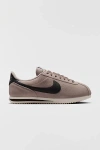 Nike Cortez Leather And Shell-trimmed Suede Sneakers In Gray