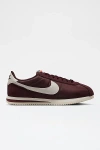 Nike Women's Cortez Textile Sneaker In Burgundy Crush/sail, Women's At Urban Outfitters In Burgundy