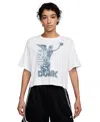 Nike Swoosh Fly Graphic T-shirt In White