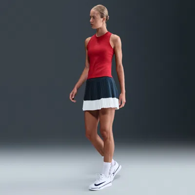 Nike Women's Court Ace Advantage Dri-fit Pleated Tennis Skirt In Blue