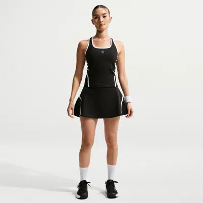 Nike Women's Court Advantage Dri-fit High-waisted Tennis Skirt In Black