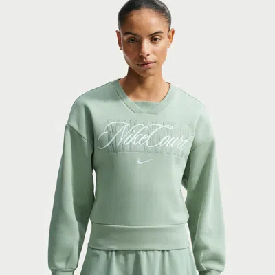 Nike Women's Court Collection Crew-neck Tennis Top In Green