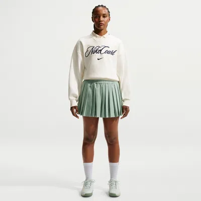 Nike Women's Court Court Collection Dri-fit High-waisted Tennis Shorts In Green