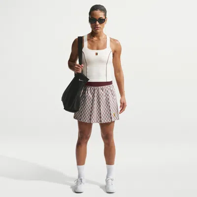 Nike Women's Court Court Collection High-waisted-rise Tennis Skirt In Metallic