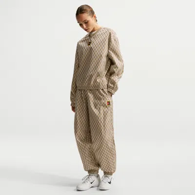 Nike (wmns)  Court Court Collection Mid-rise Loose Pants 'parachute Beige' In Nude