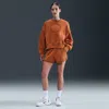 Nike Women's Court Heritage Mid-rise Fleece Tennis Shorts