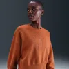 Nike Women's Court Heritage Phoenix Fleece Over-oversized Crew-neck Sweatshirt In Brown