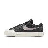 Nike Women's Court Legacy Lift Shoes In Black/platinum Violet/sail 