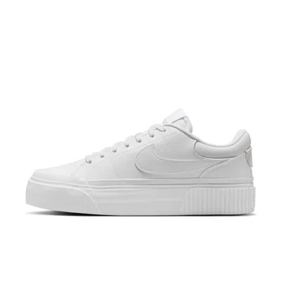 Nike Womens  Court Legacy Lift In White/white