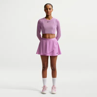 Nike Women's Court Slam Dri-fit High-waisted Tennis Skirt In Purple