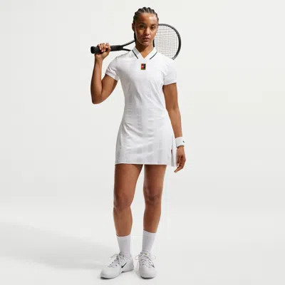 Nike Women's Court Slam Dri-fit Tennis Dress In White