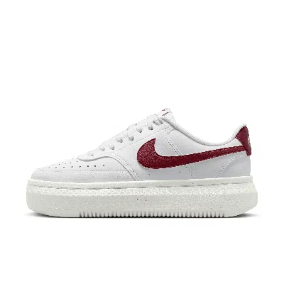 Nike Women's Court Vision Alta Shoes In White