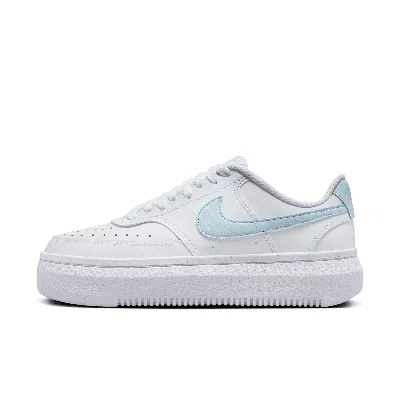 Nike Women's Court Vision Alta Shoes In White