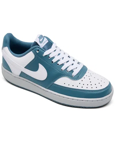 Nike Women's Court Vision Low Next Nature Casual Sneakers From Finish Line In Blue
