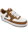 Nike Women's Court Vision Low Next Nature Casual Sneakers From Finish Line In Light Tan,white