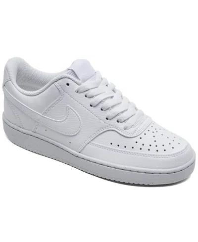 Nike Women's Court Vision Low Next Nature Casual Sneakers From Finish Line In White