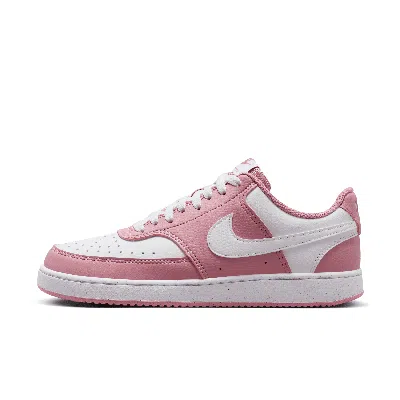 Nike Women's Court Vision Low Next Nature Shoes In Pink