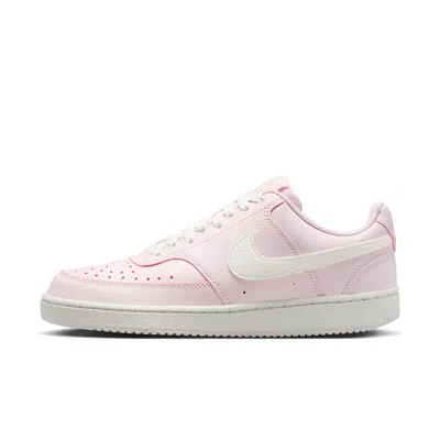 Nike Women's Court Vision Low Next Nature Shoes In Pink