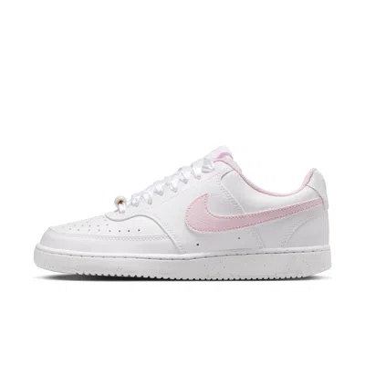 Nike Women's Court Vision Low Shoes In White