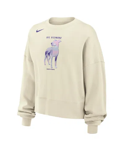 Nike Women's Cream Afc Richmond X Ted Lasso Phoenix Fleece Sweatshirt