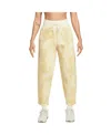 Nike Women's Cream Usmnt Phoenix Fleece High-waisted Curve Pants In Cream